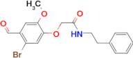 2-(5-bromo-4-formyl-2-methoxyphenoxy)-N-(2-phenylethyl)acetamide