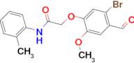 2-(5-bromo-4-formyl-2-methoxyphenoxy)-N-(2-methylphenyl)acetamide