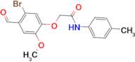 2-(5-bromo-4-formyl-2-methoxyphenoxy)-N-(4-methylphenyl)acetamide