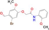 2-(5-bromo-4-formyl-2-methoxyphenoxy)-N-(2-methoxyphenyl)acetamide