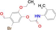 2-(5-bromo-2-ethoxy-4-formylphenoxy)-N-(2-methylphenyl)acetamide