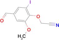 (4-formyl-2-iodo-6-methoxyphenoxy)acetonitrile