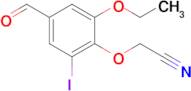 (2-ethoxy-4-formyl-6-iodophenoxy)acetonitrile