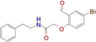 2-(4-bromo-2-formylphenoxy)-N-(2-phenylethyl)acetamide