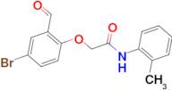 2-(4-bromo-2-formylphenoxy)-N-(2-methylphenyl)acetamide