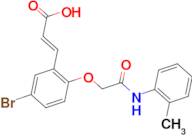 (2E)-3-(5-bromo-2-{2-[(2-methylphenyl)amino]-2-oxoethoxy}phenyl)acrylic acid