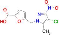 5-[(4-chloro-5-methyl-3-nitro-1H-pyrazol-1-yl)methyl]-2-furoic acid