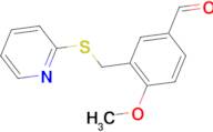 4-methoxy-3-[(pyridin-2-ylthio)methyl]benzaldehyde