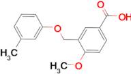 4-methoxy-3-[(3-methylphenoxy)methyl]benzoic acid