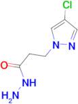 3-(4-chloro-1H-pyrazol-1-yl)propanohydrazide