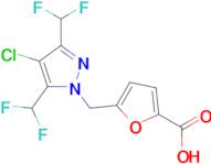 5-{[4-chloro-3,5-bis(difluoromethyl)-1H-pyrazol-1-yl]methyl}-2-furoic acid