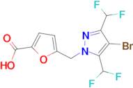 5-{[4-bromo-3,5-bis(difluoromethyl)-1H-pyrazol-1-yl]methyl}-2-furoic acid