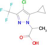 2-[4-chloro-5-cyclopropyl-3-(trifluoromethyl)-1H-pyrazol-1-yl]propanoic acid