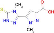 5-(5-mercapto-4-methyl-4H-1,2,4-triazol-3-yl)-1-methyl-1H-pyrazole-3-carboxylic acid