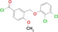 3-[(2,3-dichlorophenoxy)methyl]-4-methoxybenzoyl chloride