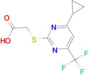 {[4-cyclopropyl-6-(trifluoromethyl)pyrimidin-2-yl]thio}acetic acid