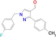 1-(4-fluorobenzyl)-3-(4-methylphenyl)-1H-pyrazole-4-carbaldehyde