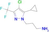 3-[4-chloro-5-cyclopropyl-3-(trifluoromethyl)-1H-pyrazol-1-yl]propan-1-amine