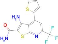 3-amino-4-thien-2-yl-6-(trifluoromethyl)thieno[2,3-b]pyridine-2-carboxamide