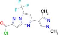 5-(1,3-dimethyl-1H-pyrazol-4-yl)-7-(trifluoromethyl)pyrazolo[1,5-a]pyrimidine-2-carbonyl chloride