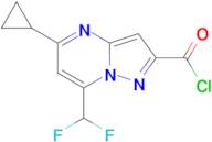 5-cyclopropyl-7-(difluoromethyl)pyrazolo[1,5-a]pyrimidine-2-carbonyl chloride