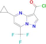 5-cyclopropyl-7-(trifluoromethyl)pyrazolo[1,5-a]pyrimidine-3-carbonyl chloride