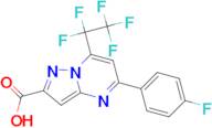 5-(4-fluorophenyl)-7-(pentafluoroethyl)pyrazolo[1,5-a]pyrimidine-2-carboxylic acid