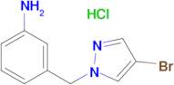 3-[(4-bromo-1H-pyrazol-1-yl)methyl]aniline