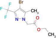 ethyl [4-bromo-5-methyl-3-(trifluoromethyl)-1H-pyrazol-1-yl]acetate