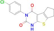 3-(4-chlorophenyl)-1,5,6,7-tetrahydro-2H-cyclopenta[4,5]thieno[2,3-d]pyrimidine-2,4(3H)-dione