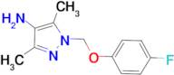 1-[(4-fluorophenoxy)methyl]-3,5-dimethyl-1H-pyrazol-4-amine