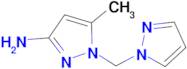 5-methyl-1-(1H-pyrazol-1-ylmethyl)-1H-pyrazol-3-amine