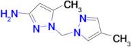 5-methyl-1-[(4-methyl-1H-pyrazol-1-yl)methyl]-1H-pyrazol-3-amine