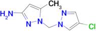 1-[(4-chloro-1H-pyrazol-1-yl)methyl]-5-methyl-1H-pyrazol-3-amine