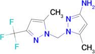 5-methyl-1-{[5-methyl-3-(trifluoromethyl)-1H-pyrazol-1-yl]methyl}-1H-pyrazol-3-amine