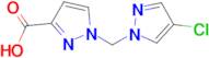 1-[(4-chloro-1H-pyrazol-1-yl)methyl]-1H-pyrazole-3-carboxylic acid