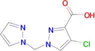 4-chloro-1-(1H-pyrazol-1-ylmethyl)-1H-pyrazole-3-carboxylic acid