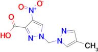 1-[(4-methyl-1H-pyrazol-1-yl)methyl]-4-nitro-1H-pyrazole-3-carboxylic acid