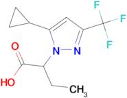 2-[5-cyclopropyl-3-(trifluoromethyl)-1H-pyrazol-1-yl]butanoic acid