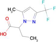 2-[5-methyl-3-(trifluoromethyl)-1H-pyrazol-1-yl]butanoic acid