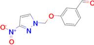 3-[(3-nitro-1H-pyrazol-1-yl)methoxy]benzaldehyde
