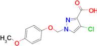 4-chloro-1-[(4-methoxyphenoxy)methyl]-1H-pyrazole-3-carboxylic acid