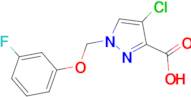 4-chloro-1-[(3-fluorophenoxy)methyl]-1H-pyrazole-3-carboxylic acid