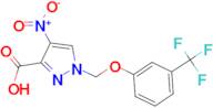 4-nitro-1-{[3-(trifluoromethyl)phenoxy]methyl}-1H-pyrazole-3-carboxylic acid