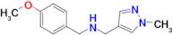 N-(4-methoxybenzyl)-N-[(1-methyl-1H-pyrazol-4-yl)methyl]amine