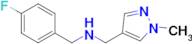 N-(4-fluorobenzyl)-N-[(1-methyl-1H-pyrazol-4-yl)methyl]amine