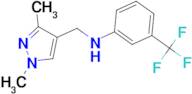 N-[(1,3-dimethyl-1H-pyrazol-4-yl)methyl]-N-[3-(trifluoromethyl)phenyl]amine