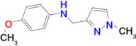 N-(4-methoxyphenyl)-N-[(1-methyl-1H-pyrazol-3-yl)methyl]amine