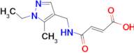 (2E)-4-{[(1-ethyl-5-methyl-1H-pyrazol-4-yl)methyl]amino}-4-oxobut-2-enoic acid