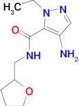 4-amino-1-ethyl-N-(tetrahydrofuran-2-ylmethyl)-1H-pyrazole-5-carboxamide